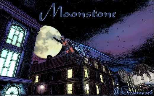Moonstone in Flight at Night