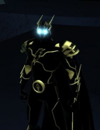 Black Storm wearing the official In Tenebris outfit.